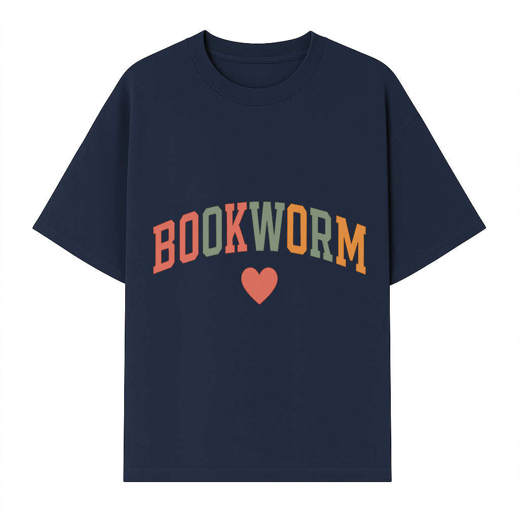Bookworm Wall Art - Colorful Home Decor for Book Lovers - Reading Wall Sign - Literary Gift for Book Enthusiasts - T-shirt 1758388408294.jpg