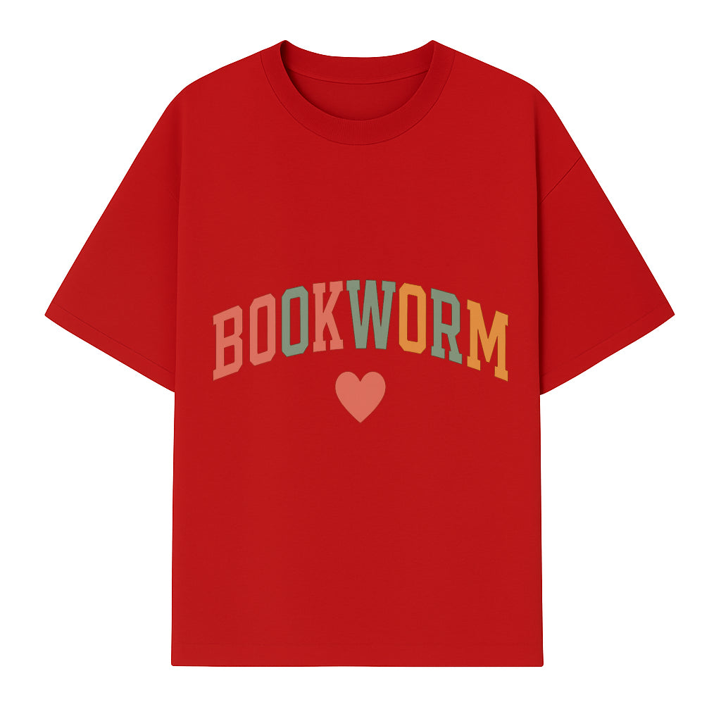 Bookworm Wall Art - Colorful Home Decor for Book Lovers - Reading Wall Sign - Literary Gift for Book Enthusiasts - T-shirt 1758388408429.jpg