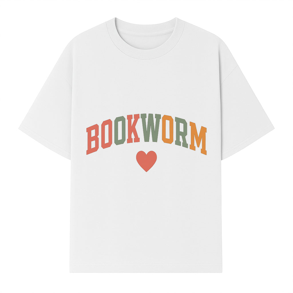 Bookworm Wall Art - Colorful Home Decor for Book Lovers - Reading Wall Sign - Literary Gift for Book Enthusiasts - T-shirt 1758388408737.jpg