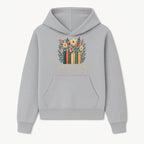 Books Are Life Motivational Wall Art | Floral Book Stack Decor | Literary Quote Home Decor | Reading Enthusiast Gift - Hoodie 1758388410753.jpg