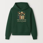 Books Are Life Motivational Wall Art | Floral Book Stack Decor | Literary Quote Home Decor | Reading Enthusiast Gift - Hoodie 1758388411194.jpg