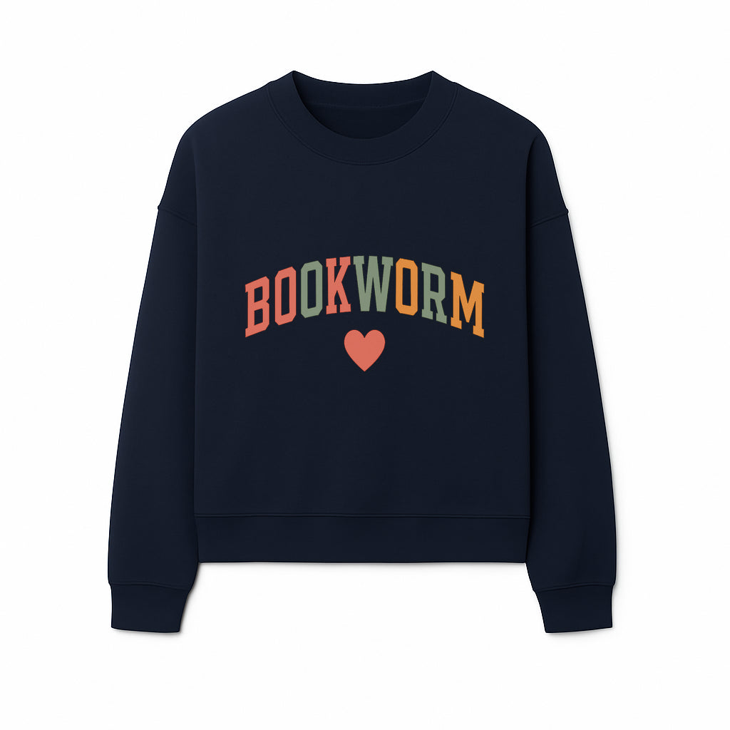 Bookworm Wall Art - Colorful Home Decor for Book Lovers - Reading Wall Sign - Literary Gift for Book Enthusiasts - Sweatshirt 1758388411368.jpg