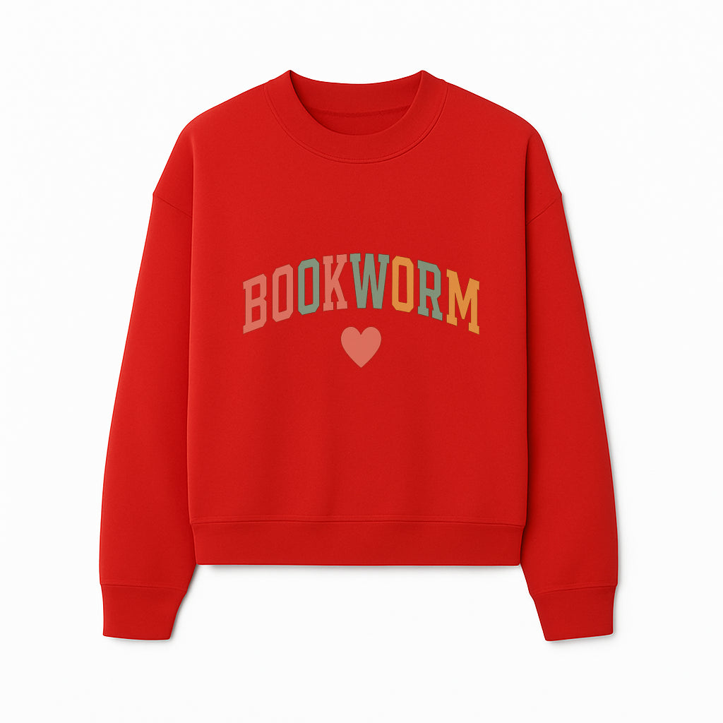 Bookworm Wall Art - Colorful Home Decor for Book Lovers - Reading Wall Sign - Literary Gift for Book Enthusiasts - Sweatshirt 1758388411500.jpg