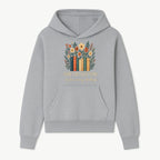 Books Are Life Motivational Wall Art | Floral Book Stack Decor | Literary Quote Home Decor | Reading Enthusiast Gift - Hoodie 1758388412261.jpg