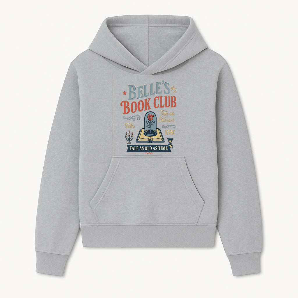 Belle's Book Club Vintage Design, Tale as Old as Time 1991, Decorative Wall Art, Literary Gifts, Fairy Tale Decor, Reading Lovers - Hoodie 1758388412448.jpg