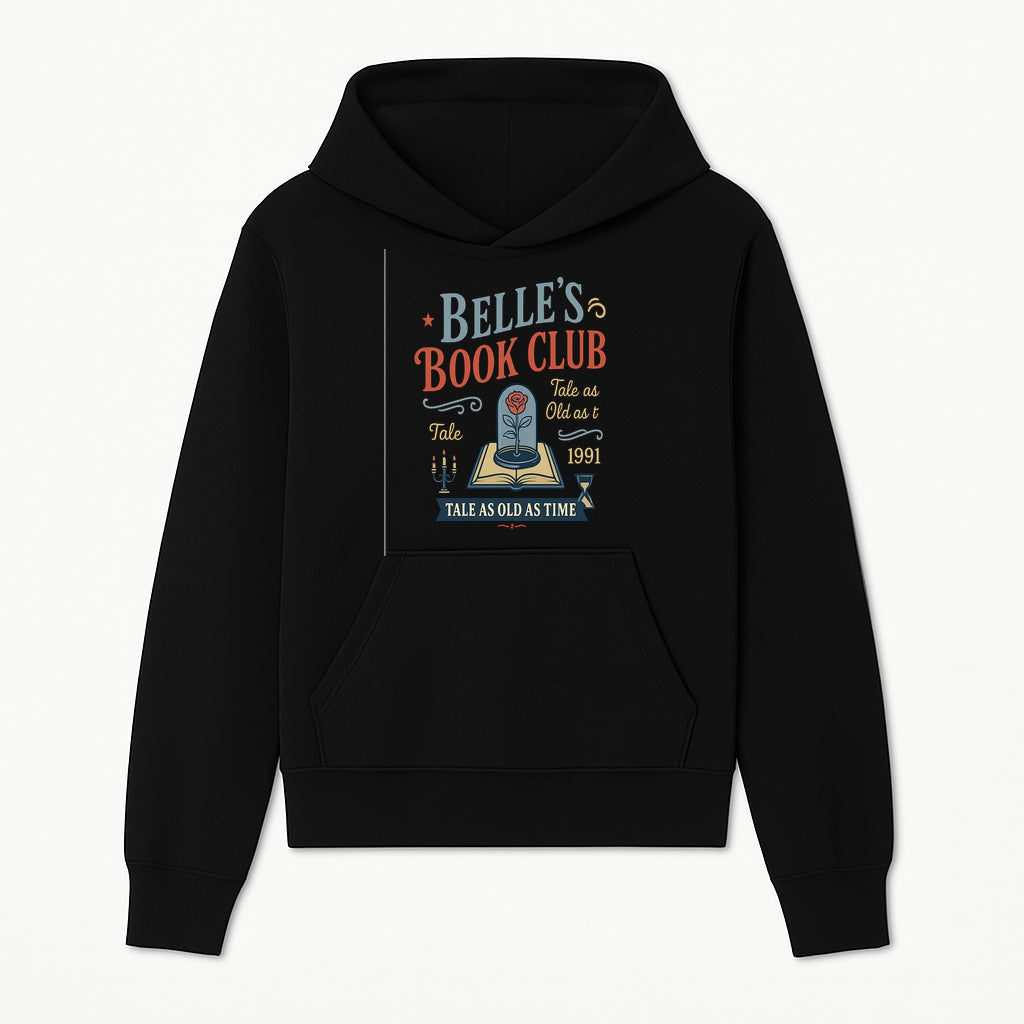 Belle's Book Club Vintage Design, Tale as Old as Time 1991, Decorative Wall Art, Literary Gifts, Fairy Tale Decor, Reading Lovers - Hoodie 1758388412597.jpg