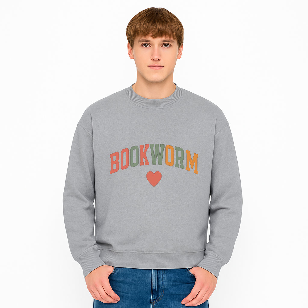 Bookworm Wall Art - Colorful Home Decor for Book Lovers - Reading Wall Sign - Literary Gift for Book Enthusiasts - Sweatshirt 1758388412943.jpg