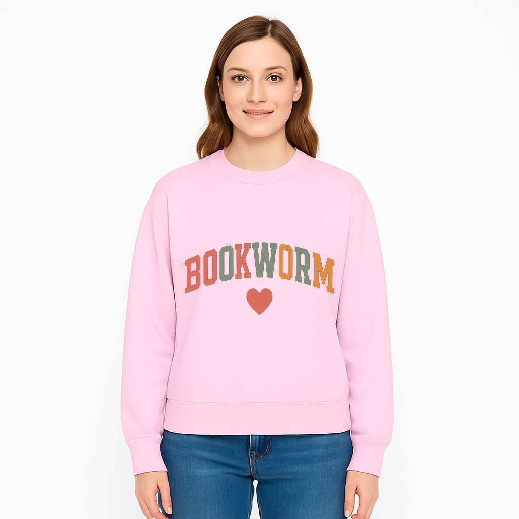 Bookworm Wall Art - Colorful Home Decor for Book Lovers - Reading Wall Sign - Literary Gift for Book Enthusiasts - Sweatshirt 1758388413102.jpg