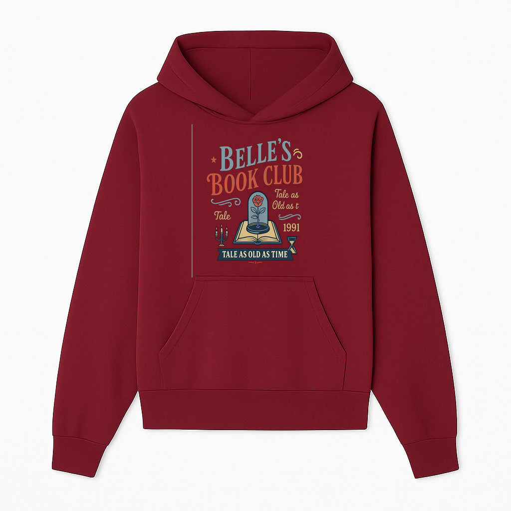 Belle's Book Club Vintage Design, Tale as Old as Time 1991, Decorative Wall Art, Literary Gifts, Fairy Tale Decor, Reading Lovers - Hoodie 1758388413391.jpg