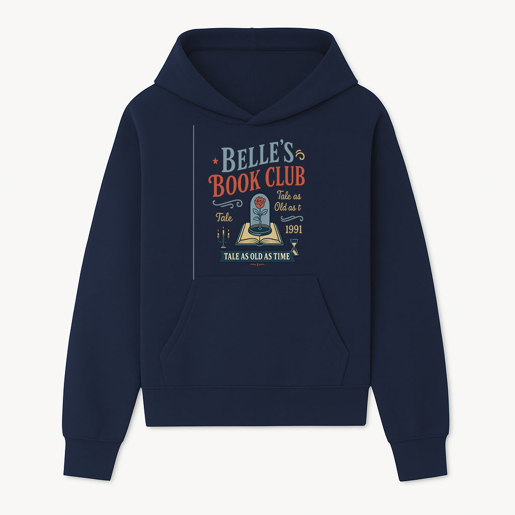 Belle's Book Club Vintage Design, Tale as Old as Time 1991, Decorative Wall Art, Literary Gifts, Fairy Tale Decor, Reading Lovers - Hoodie 1758388413553.jpg