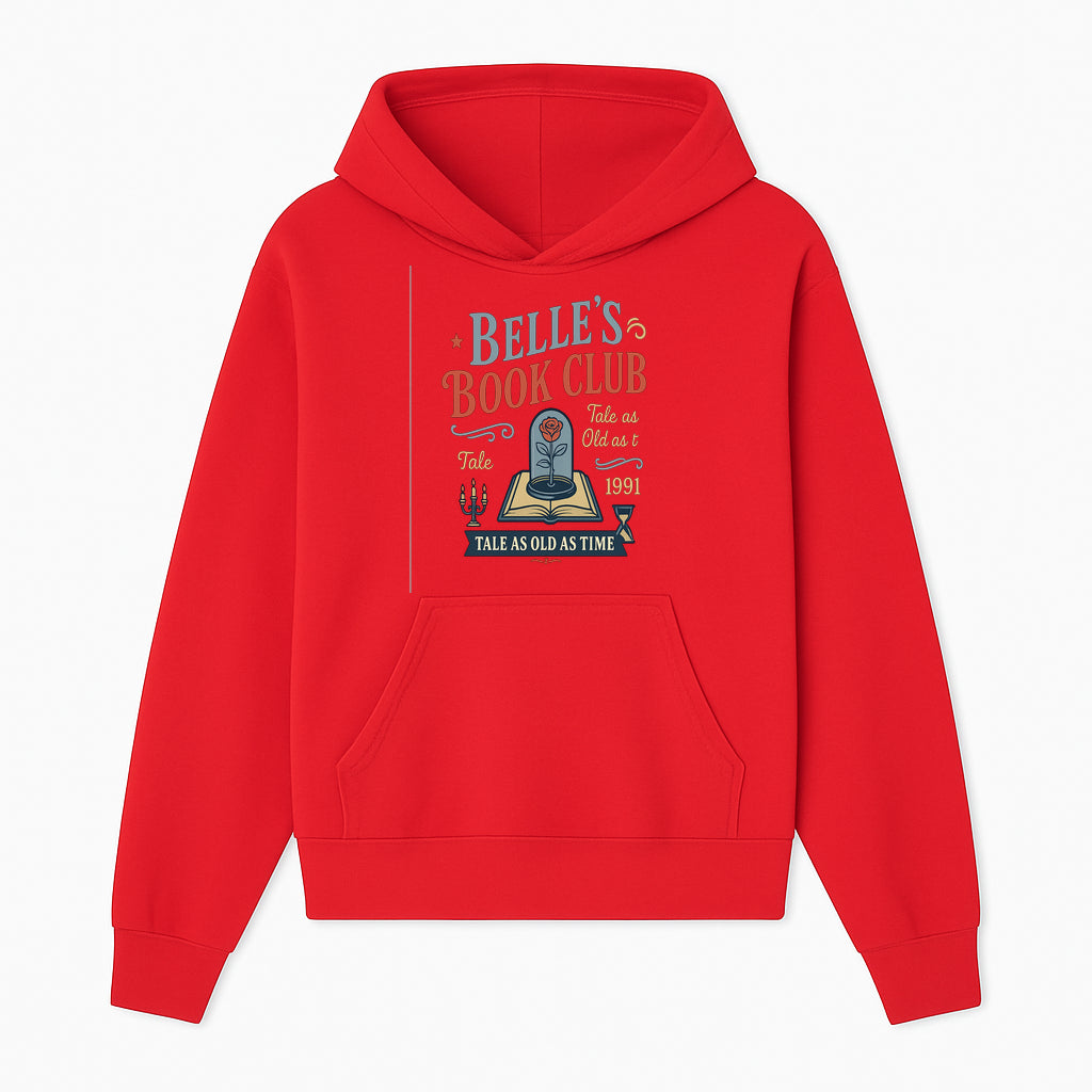Belle's Book Club Vintage Design, Tale as Old as Time 1991, Decorative Wall Art, Literary Gifts, Fairy Tale Decor, Reading Lovers - Hoodie 1758388413676.jpg