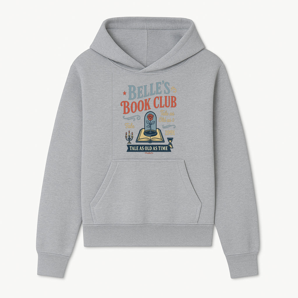 Belle's Book Club Vintage Design, Tale as Old as Time 1991, Decorative Wall Art, Literary Gifts, Fairy Tale Decor, Reading Lovers - Hoodie 1758388413786.jpg