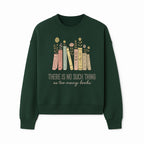 Books and Flowers Wall Art Print - 'There Is No Such Thing as Too Many Books' Quote Home Decor for Book Lovers - Sweatshirt 1758388417278.jpg