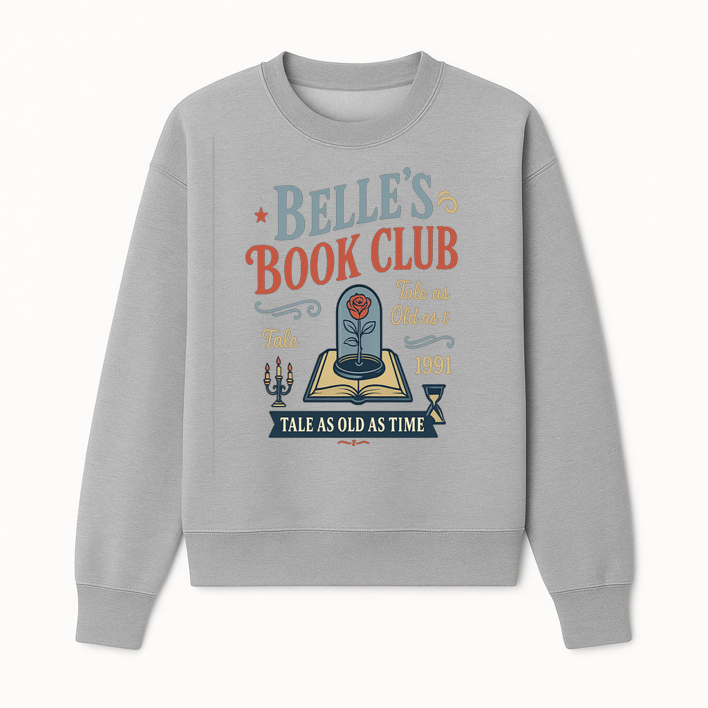 Belle's Book Club Vintage Design, Tale as Old as Time 1991, Decorative Wall Art, Literary Gifts, Fairy Tale Decor, Reading Lovers - Sweatshirt 1758388418466.jpg