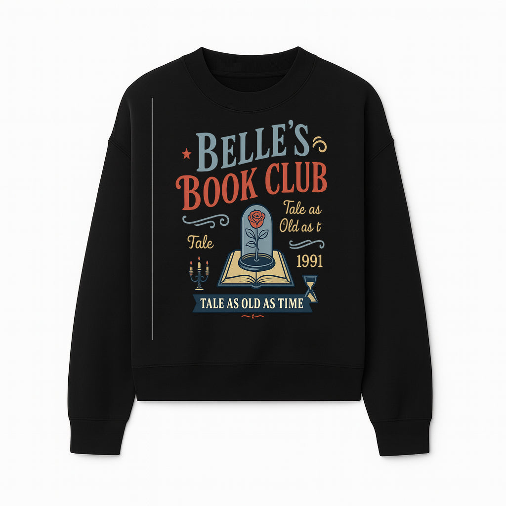 Belle's Book Club Vintage Design, Tale as Old as Time 1991, Decorative Wall Art, Literary Gifts, Fairy Tale Decor, Reading Lovers - Sweatshirt 1758388418590.jpg