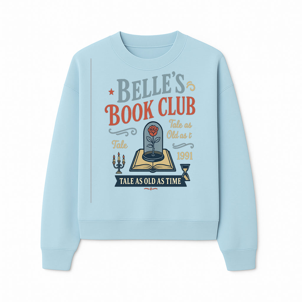 Belle's Book Club Vintage Design, Tale as Old as Time 1991, Decorative Wall Art, Literary Gifts, Fairy Tale Decor, Reading Lovers - Sweatshirt 1758388419159.jpg