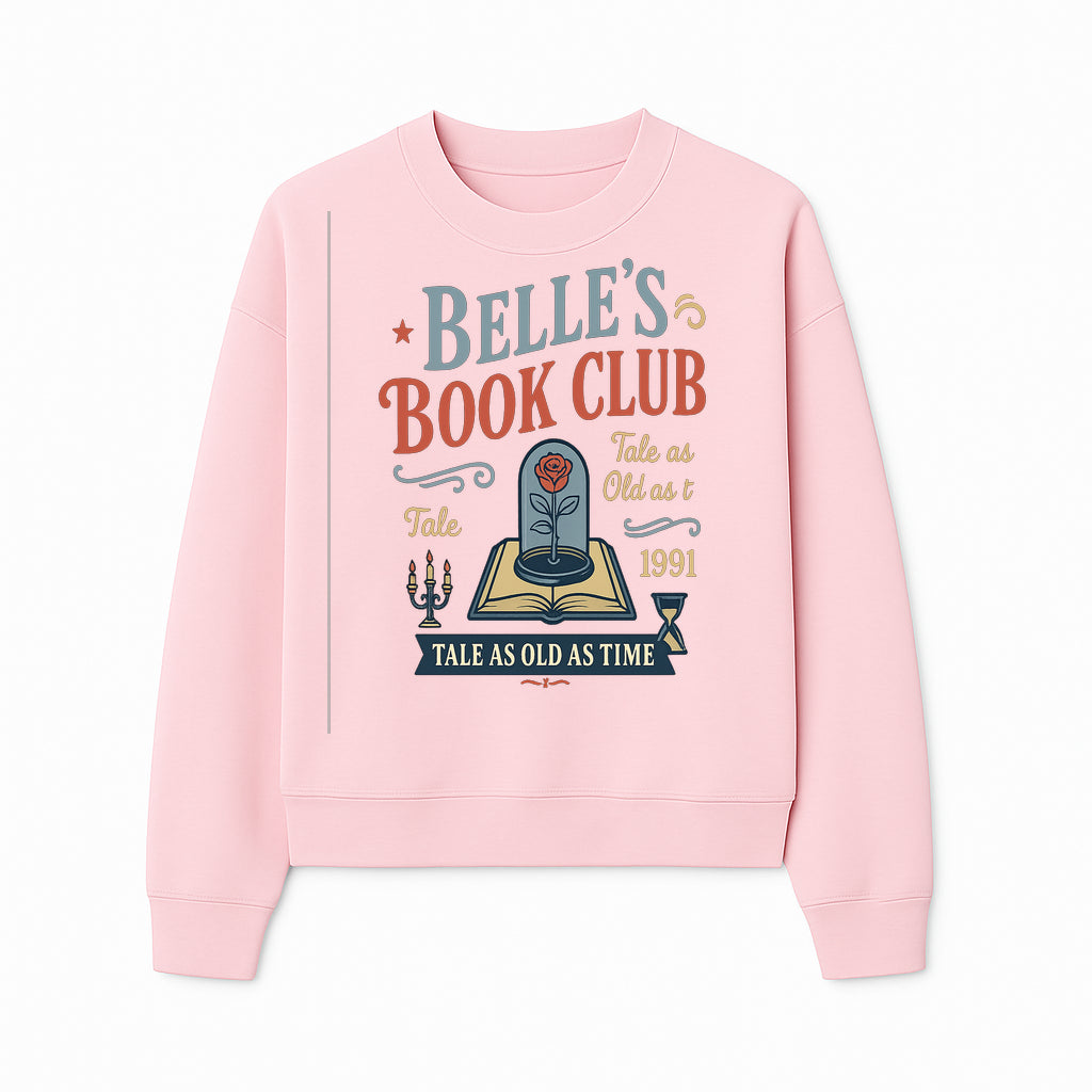 Belle's Book Club Vintage Design, Tale as Old as Time 1991, Decorative Wall Art, Literary Gifts, Fairy Tale Decor, Reading Lovers - Sweatshirt 1758388419305.jpg