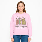 Books and Flowers Wall Art Print - 'There Is No Such Thing as Too Many Books' Quote Home Decor for Book Lovers - Sweatshirt 1758388419642.jpg