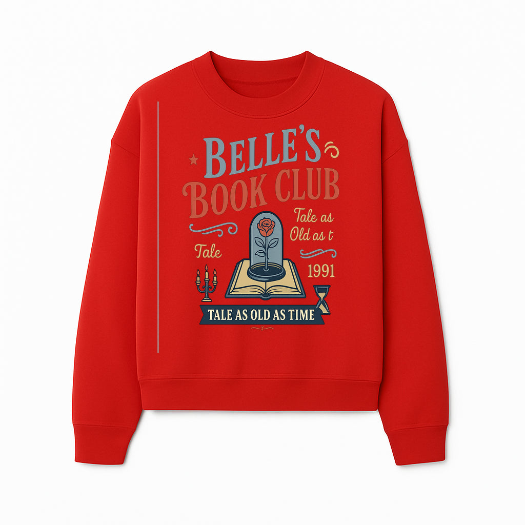 Belle's Book Club Vintage Design, Tale as Old as Time 1991, Decorative Wall Art, Literary Gifts, Fairy Tale Decor, Reading Lovers - Sweatshirt 1758388419756.jpg