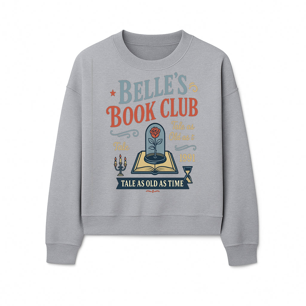 Belle's Book Club Vintage Design, Tale as Old as Time 1991, Decorative Wall Art, Literary Gifts, Fairy Tale Decor, Reading Lovers - Sweatshirt 1758388419904.jpg