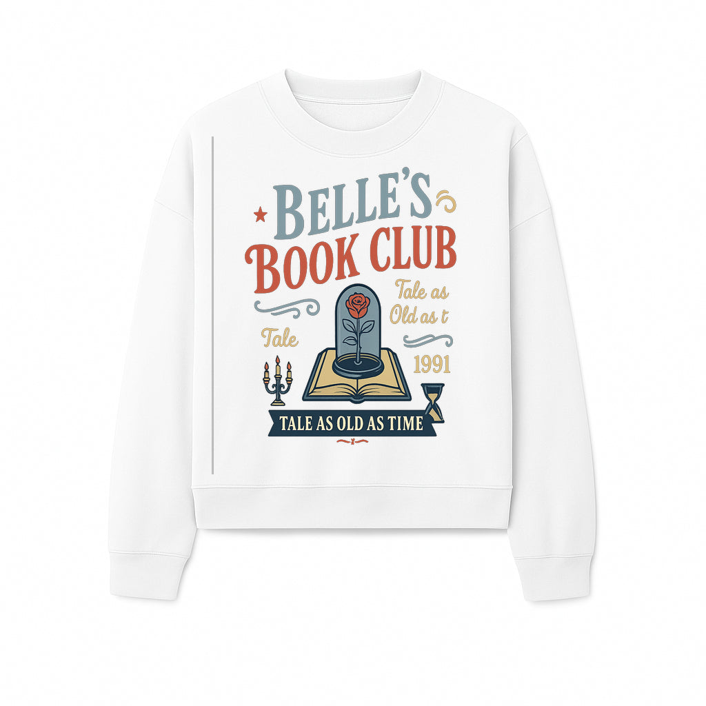 Belle's Book Club Vintage Design, Tale as Old as Time 1991, Decorative Wall Art, Literary Gifts, Fairy Tale Decor, Reading Lovers - Sweatshirt 1758388420022.jpg