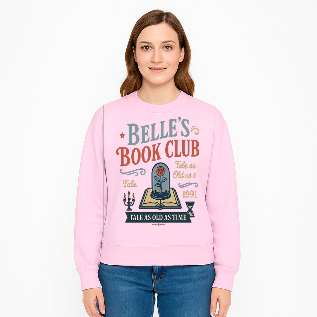 Belle's Book Club Vintage Design, Tale as Old as Time 1991, Decorative Wall Art, Literary Gifts, Fairy Tale Decor, Reading Lovers - Sweatshirt 1758388421298.jpg
