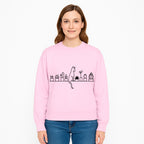 Cat and Cactus Wall Art, Minimalist Plant Decor, Line Drawing Home Decor, Cactus Shelf Art, Modern Cat Lover Gift, Botanical Wall Art - Sweatshirt 1758473793748.jpg