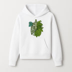 Botanical Skull and Ribcage Art Print | Nature-Inspired Home Decor | Unique Skeleton Illustration with Tropical Leaves - Hoodie 1758473800482.jpg