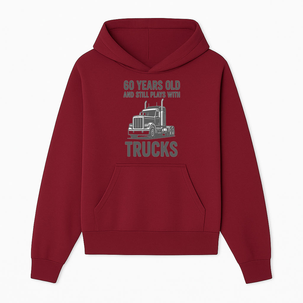 60th Birthday Truck Lover Shirt - Still Plays with Trucks - Vintage Humor Gift for Men - Hoodie 1758556395805.jpg