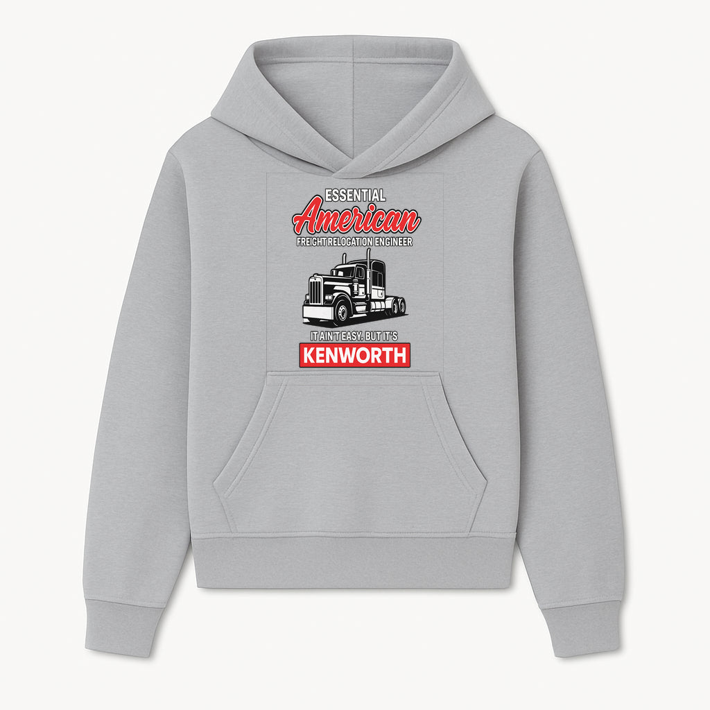 American Freight Relocation Engineer T-Shirt | Kenworth Truck Design | Trucking Gifts for Drivers | Essential Worker Apparel - Hoodie 1758556403433.jpg
