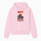 Best Truckin' Papa Ever T-Shirt | Gift for Truck Drivers | Father's Day Apparel | Red Truck Graphic Tee - Hoodie 1758556403436.jpg