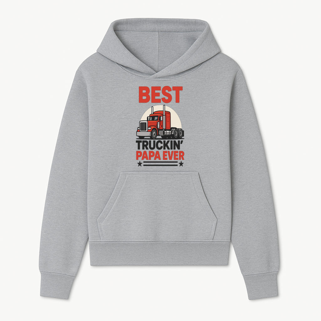 Best Truckin' Papa Ever T-Shirt | Gift for Truck Drivers | Father's Day Apparel | Red Truck Graphic Tee - Hoodie 1758556403947.jpg