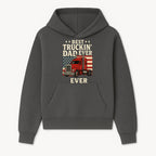 Best Truckin' Dad Ever Retro American Flag T-Shirt, Truck Driver Gift Tee, Father's Day Apparel for Dad - Hoodie 1758556404136.jpg