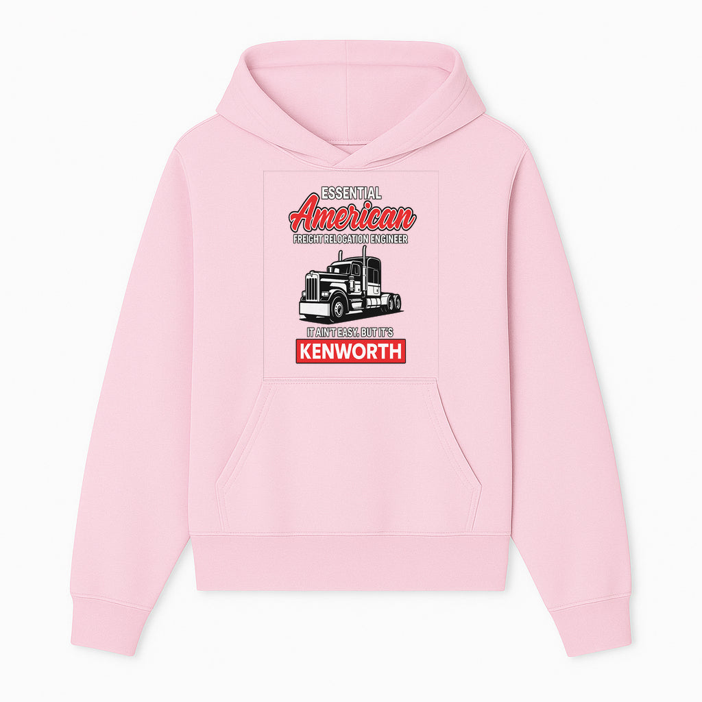 American Freight Relocation Engineer T-Shirt | Kenworth Truck Design | Trucking Gifts for Drivers | Essential Worker Apparel - Hoodie 1758556404271.jpg