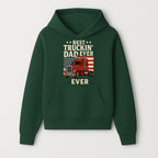 Best Truckin' Dad Ever Retro American Flag T-Shirt, Truck Driver Gift Tee, Father's Day Apparel for Dad - Hoodie 1758556404273.jpg