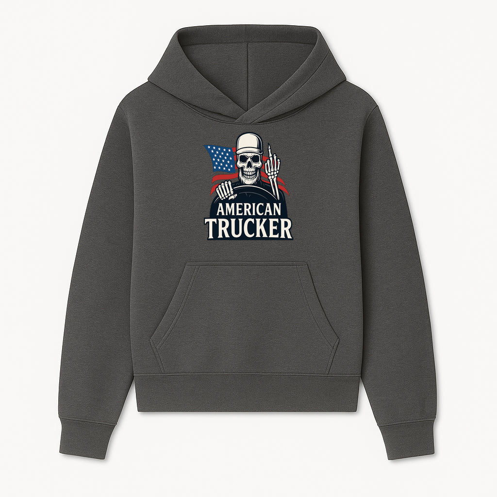 American Trucker Skeleton Graphic Tee - Bold Skull Design with Flag Print for Truck Drivers and Cycling Enthusiasts - Hoodie 1758556404327.jpg