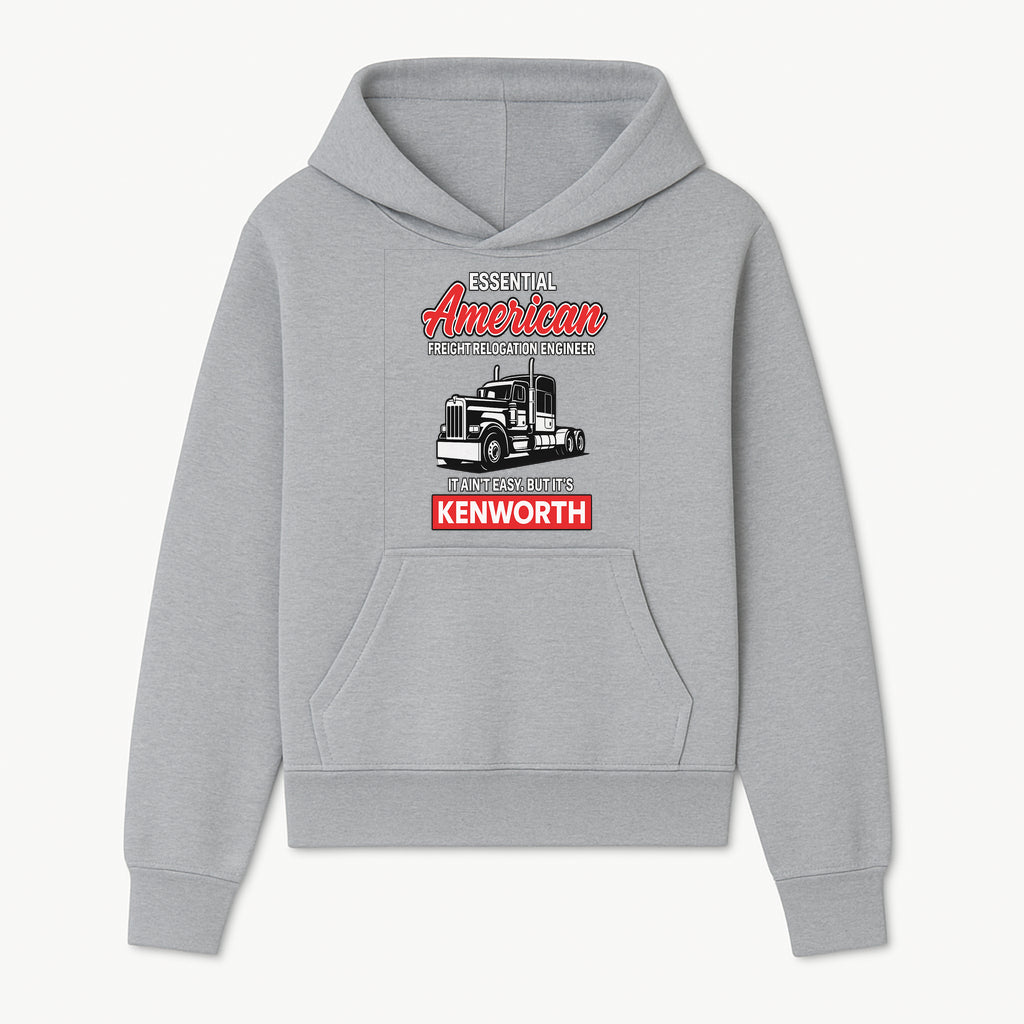 American Freight Relocation Engineer T-Shirt | Kenworth Truck Design | Trucking Gifts for Drivers | Essential Worker Apparel - Hoodie 1758556404792.jpg