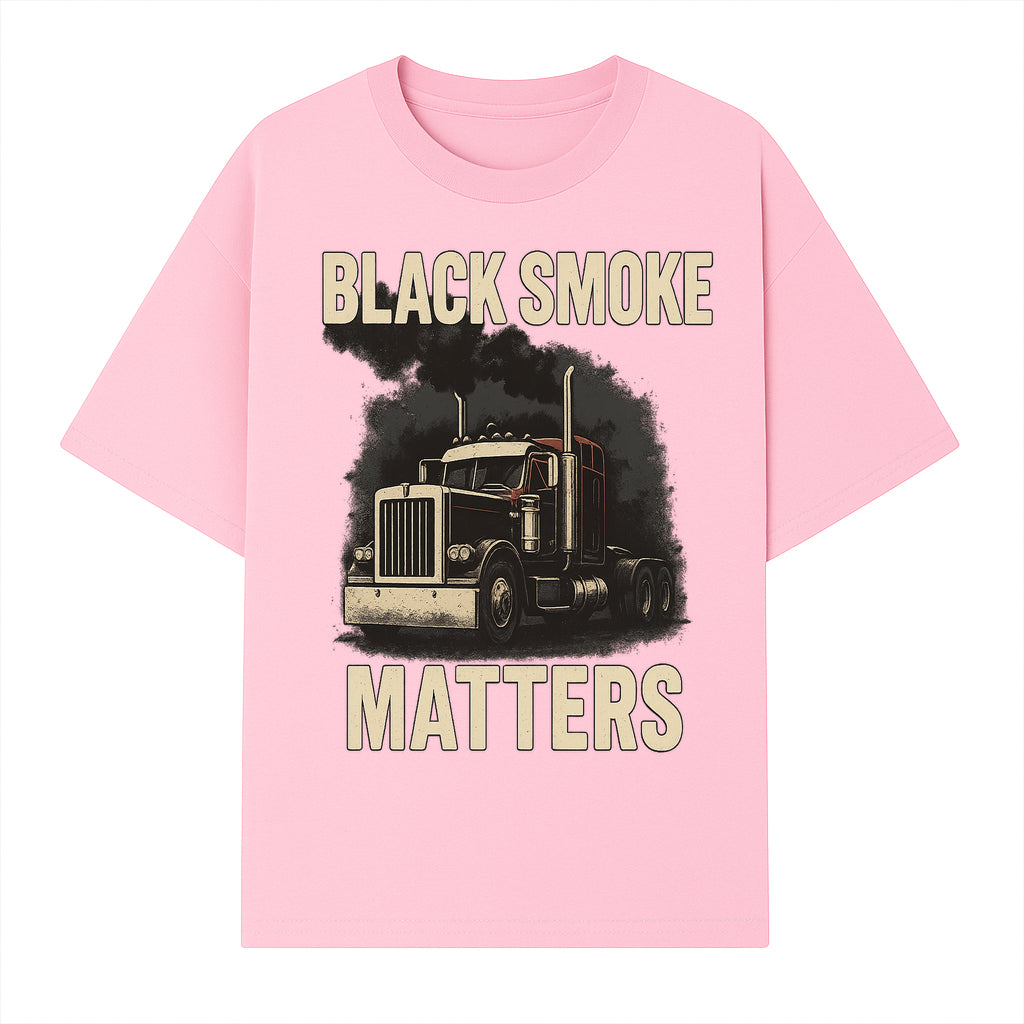 Black Smoke Matters Vintage Truck Graphic Tee - Trucking Apparel for Diesel Enthusiasts - T-shirt 1758556404851.jpg