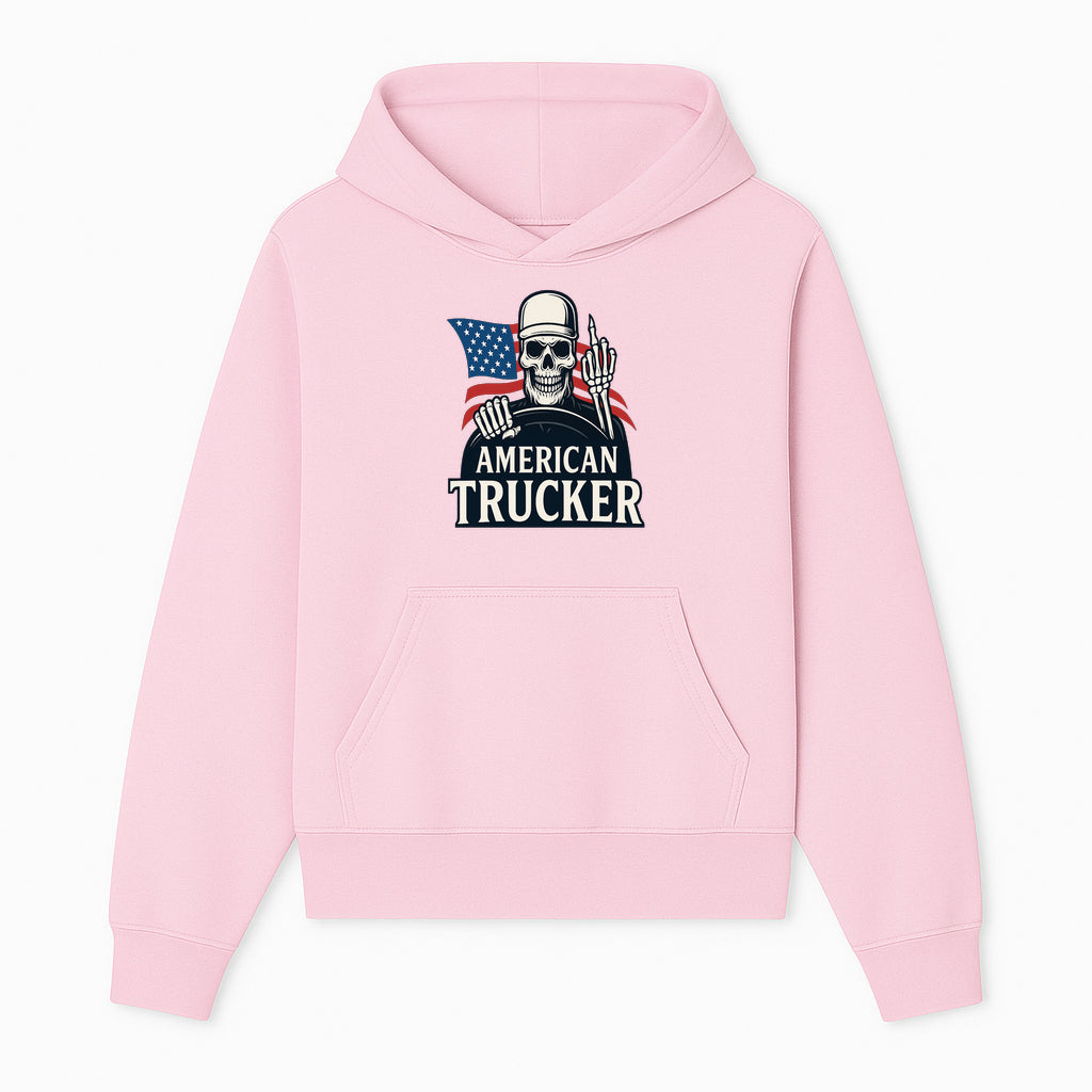 American Trucker Skeleton Graphic Tee - Bold Skull Design with Flag Print for Truck Drivers and Cycling Enthusiasts - Hoodie 1758556404890.jpg