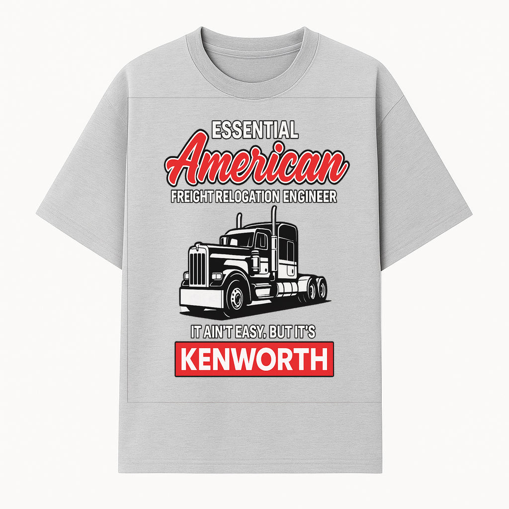 American Freight Relocation Engineer T-Shirt | Kenworth Truck Design | Trucking Gifts for Drivers | Essential Worker Apparel - T-shirt 1758556406348.jpg
