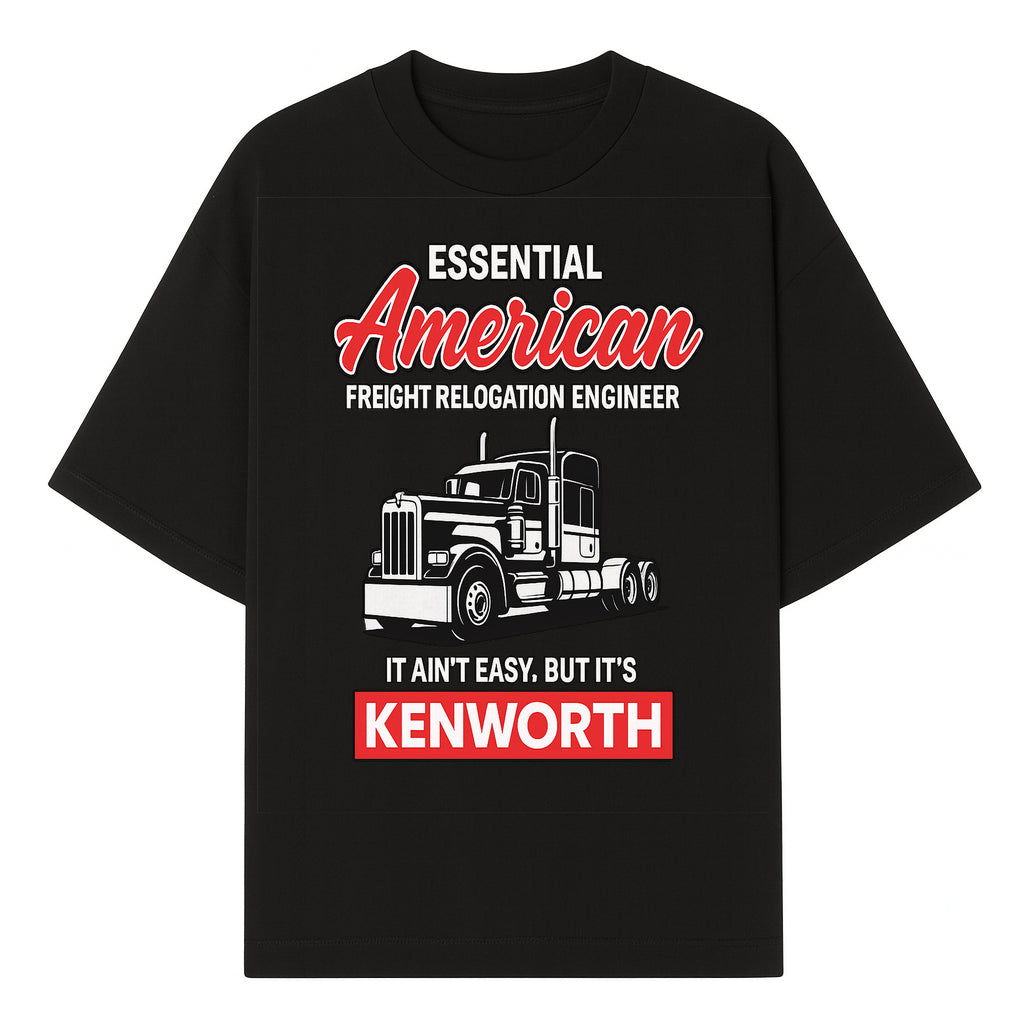 American Freight Relocation Engineer T-Shirt | Kenworth Truck Design | Trucking Gifts for Drivers | Essential Worker Apparel - T-shirt 1758556406486.jpg