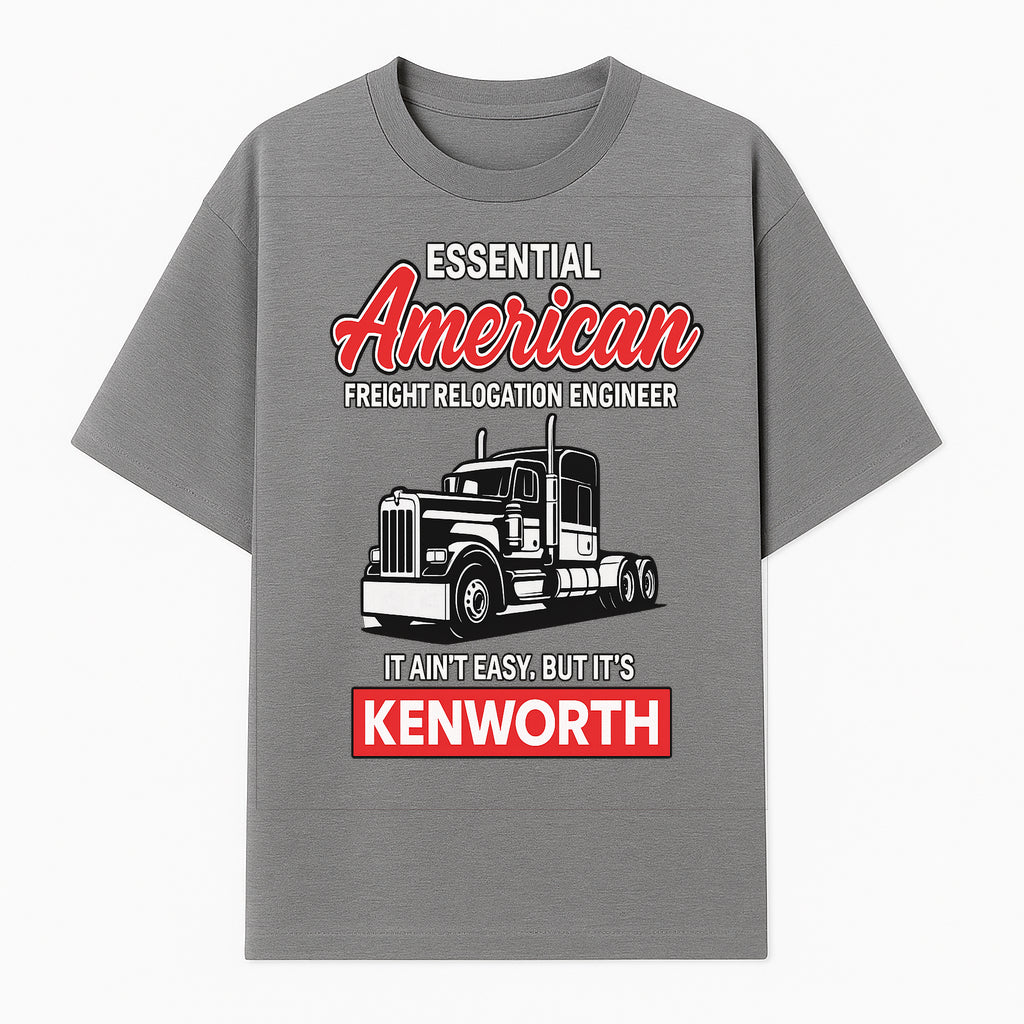 American Freight Relocation Engineer T-Shirt | Kenworth Truck Design | Trucking Gifts for Drivers | Essential Worker Apparel - T-shirt 1758556406864.jpg