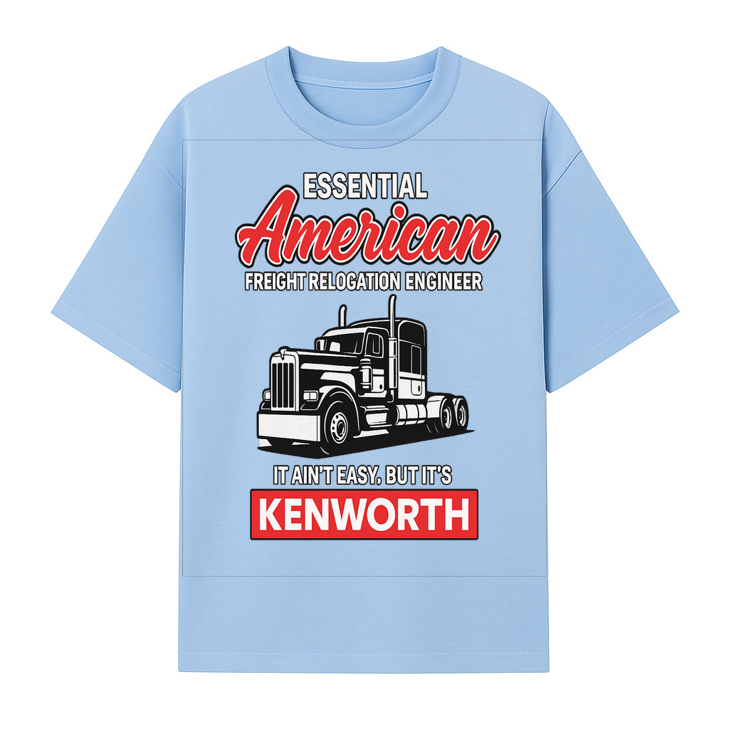 American Freight Relocation Engineer T-Shirt | Kenworth Truck Design | Trucking Gifts for Drivers | Essential Worker Apparel - T-shirt 1758556407031.jpg