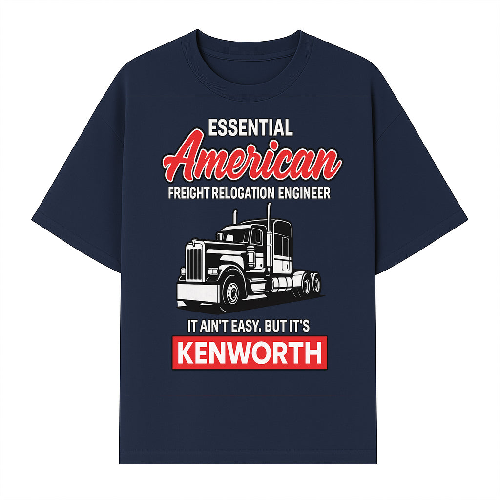 American Freight Relocation Engineer T-Shirt | Kenworth Truck Design | Trucking Gifts for Drivers | Essential Worker Apparel - T-shirt 1758556407450.jpg