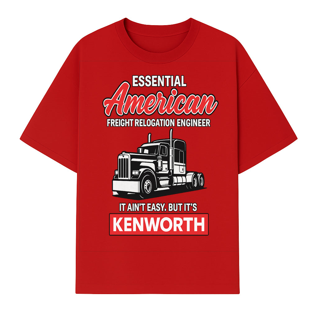 American Freight Relocation Engineer T-Shirt | Kenworth Truck Design | Trucking Gifts for Drivers | Essential Worker Apparel - T-shirt 1758556407579.jpg
