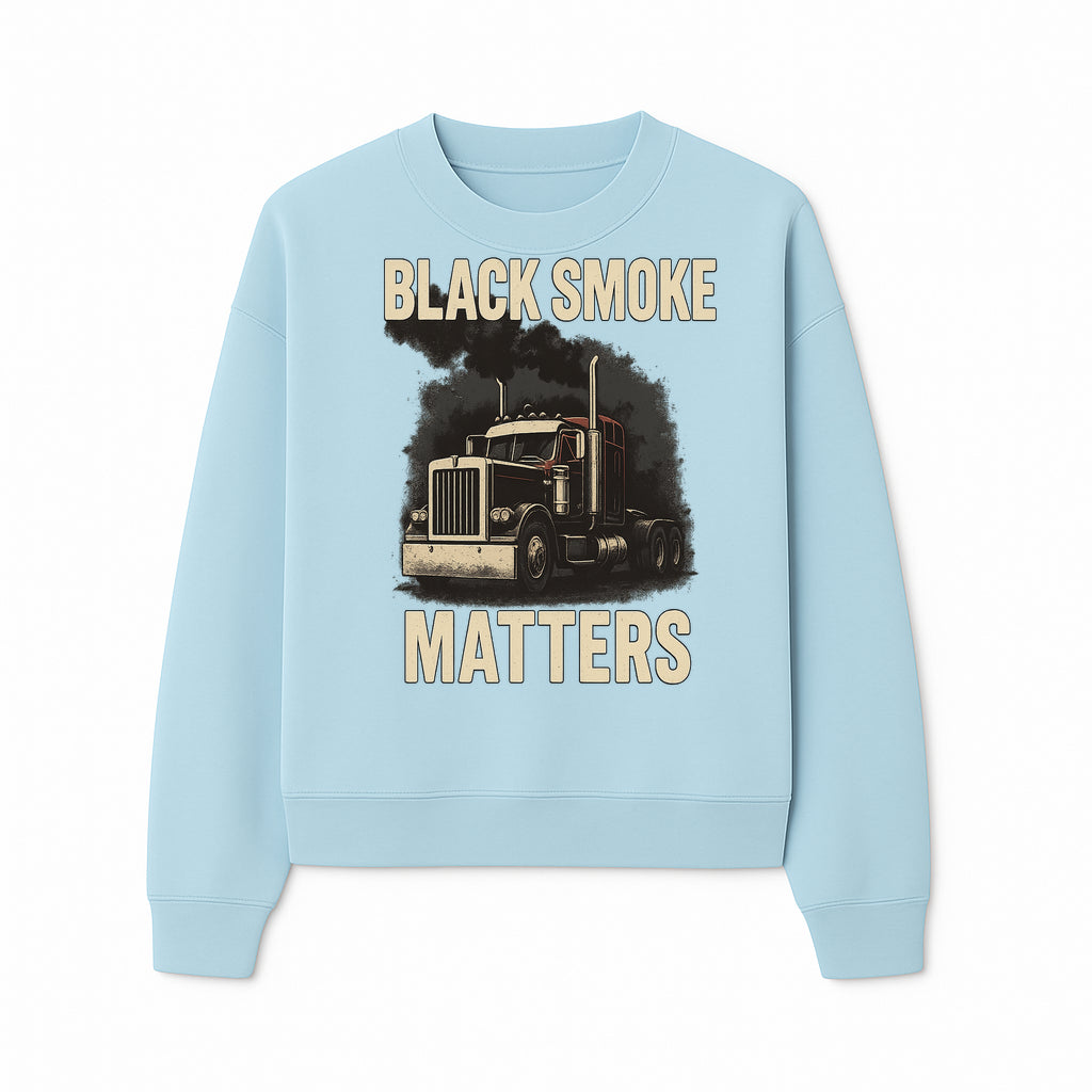 Black Smoke Matters Vintage Truck Graphic Tee - Trucking Apparel for Diesel Enthusiasts - Sweatshirt 1758556407590.jpg