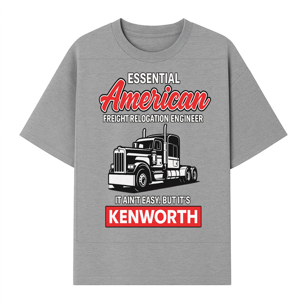 American Freight Relocation Engineer T-Shirt | Kenworth Truck Design | Trucking Gifts for Drivers | Essential Worker Apparel - T-shirt 1758556407713.jpg