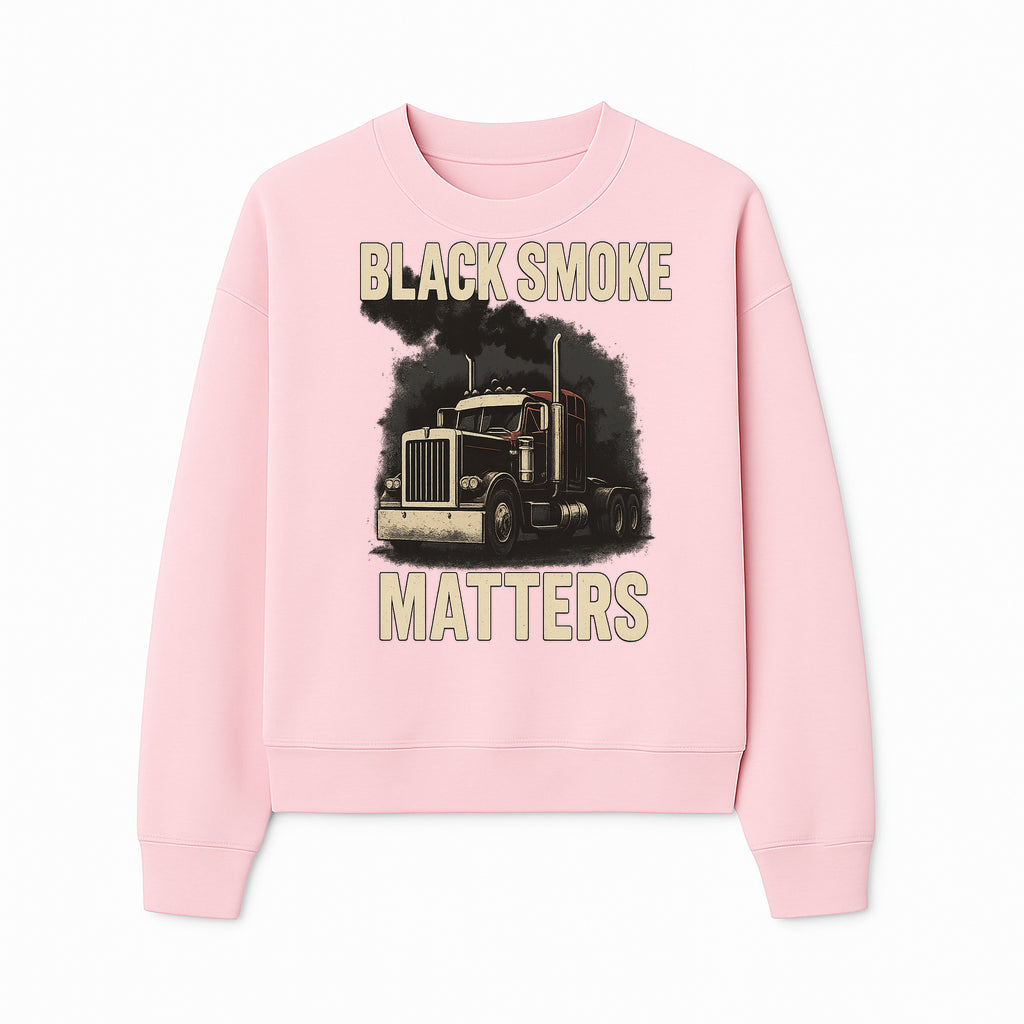Black Smoke Matters Vintage Truck Graphic Tee - Trucking Apparel for Diesel Enthusiasts - Sweatshirt 1758556407732.jpg
