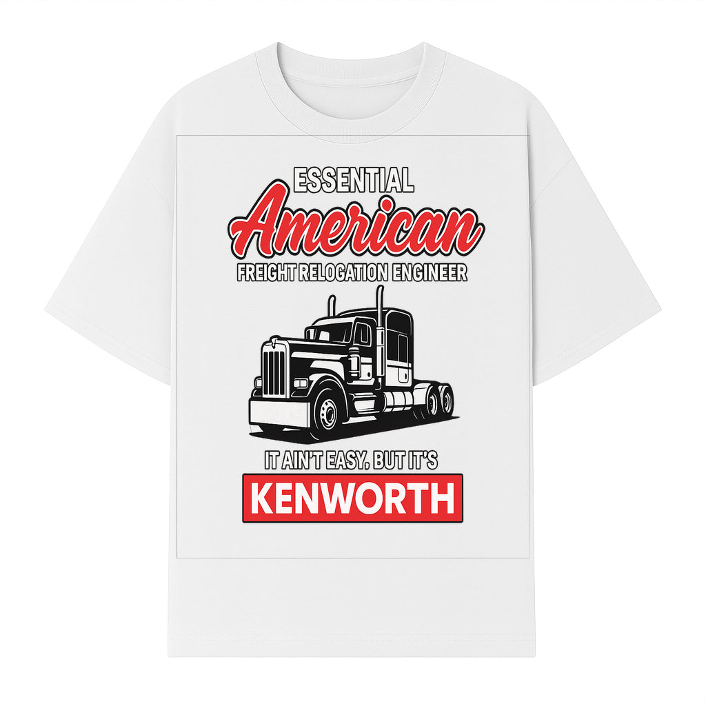 American Freight Relocation Engineer T-Shirt | Kenworth Truck Design | Trucking Gifts for Drivers | Essential Worker Apparel - T-shirt 1758556407838.jpg