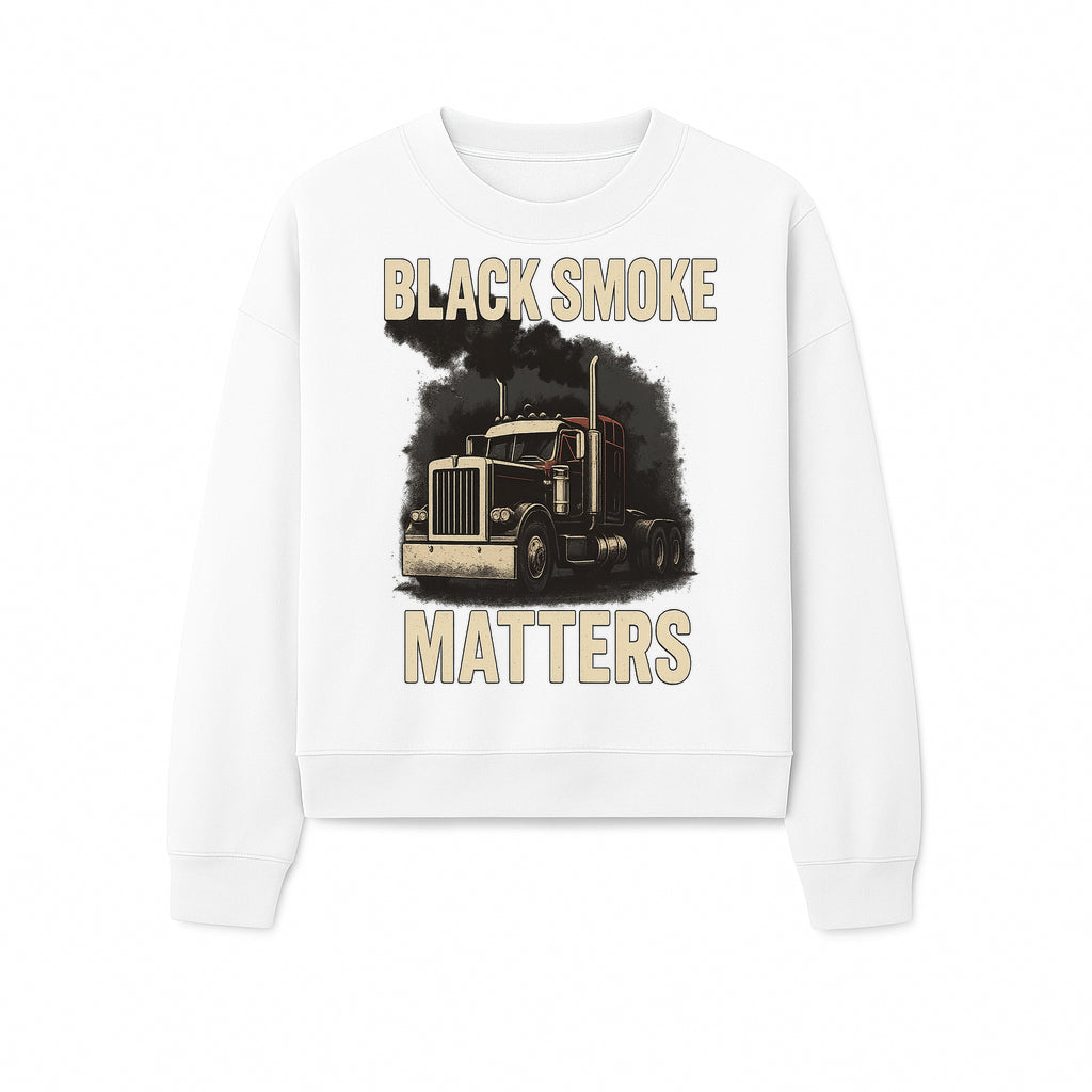 Black Smoke Matters Vintage Truck Graphic Tee - Trucking Apparel for Diesel Enthusiasts - Sweatshirt 1758556408407.jpg